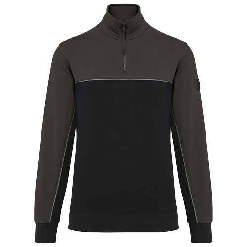 Sweat-shirt écoresponsable col zippé unisexe thumbnail 13
