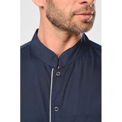 Blouse polycoton avec boutons-pression homme