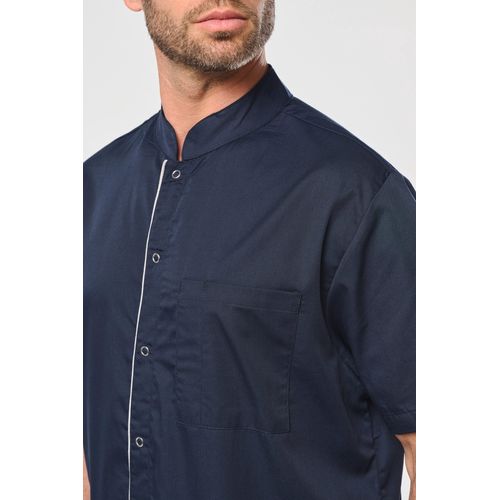 Blouse polycoton avec boutons-pression homme