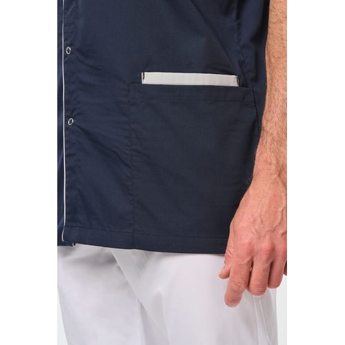 Blouse polycoton avec boutons-pression homme