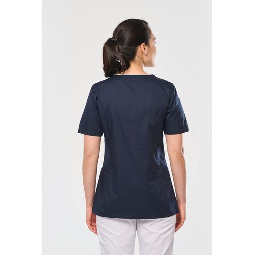 Blouse polycoton avec boutons-pression femme - 2