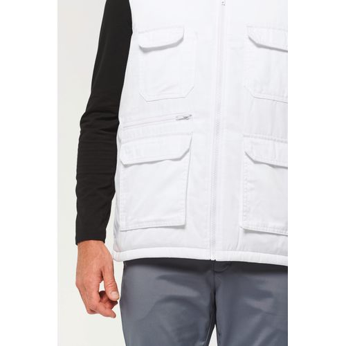 Gilet polycoton multipoches rembourré unisexe - 20
