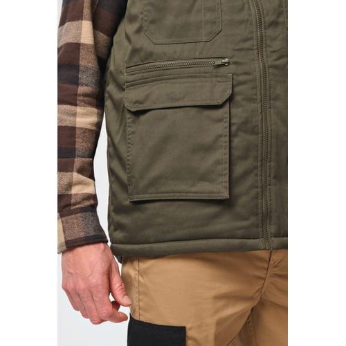 Gilet polycoton multipoches rembourré unisexe - 7