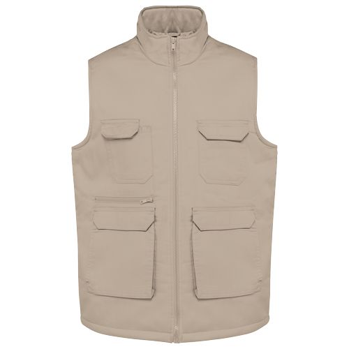 Gilet polycoton multipoches rembourré unisexe - 22