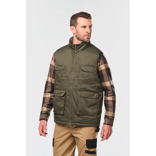 Gilet polycoton multipoches rembourré unisexe - 2