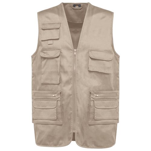 Gilet polycoton multipoches doublé unisexe - 19
