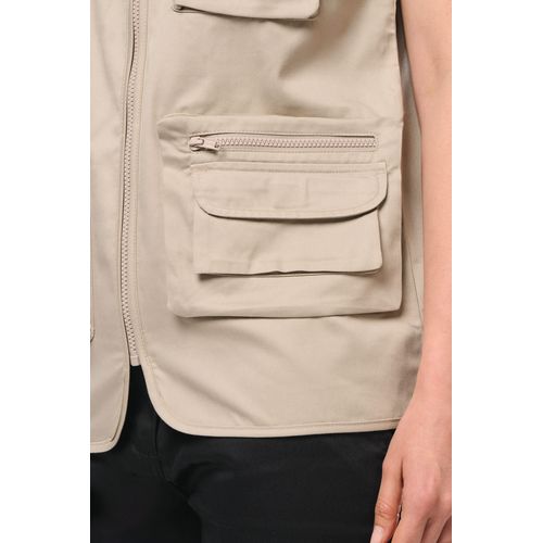 Gilet polycoton multipoches doublé unisexe - 16