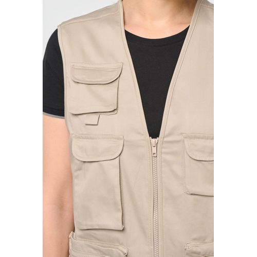 Gilet polycoton multipoches doublé unisexe thumbnail 15
