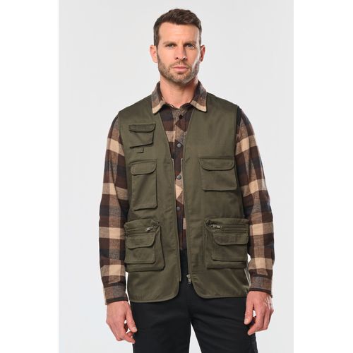 Gilet polycoton multipoches doublé unisexe thumbnail 9