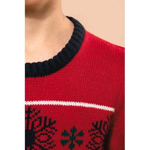 Pullover col rond de Noël enfant - 11