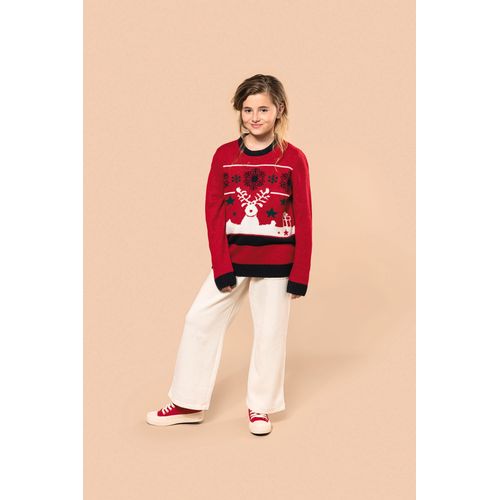 Pullover col rond de Noël enfant - 6