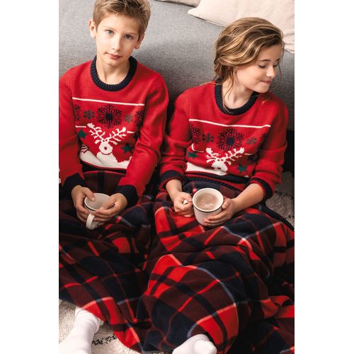Pullover col rond de Noël enfant - 8