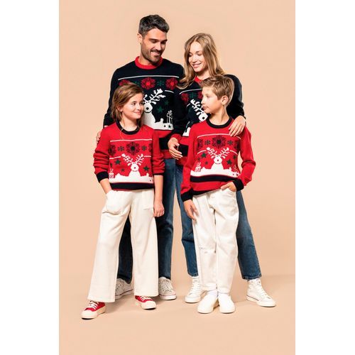 Pullover col rond de Noël enfant - 9