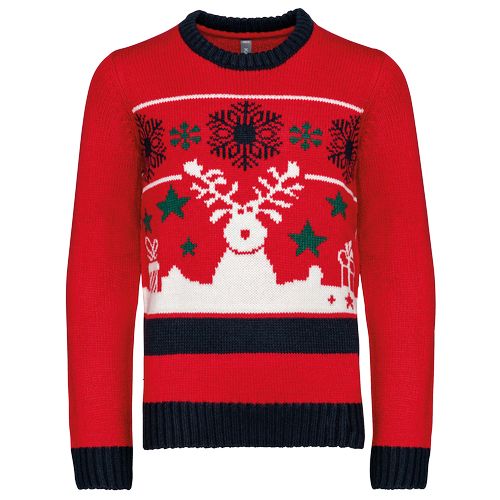 Pullover col rond de Noël enfant - 14