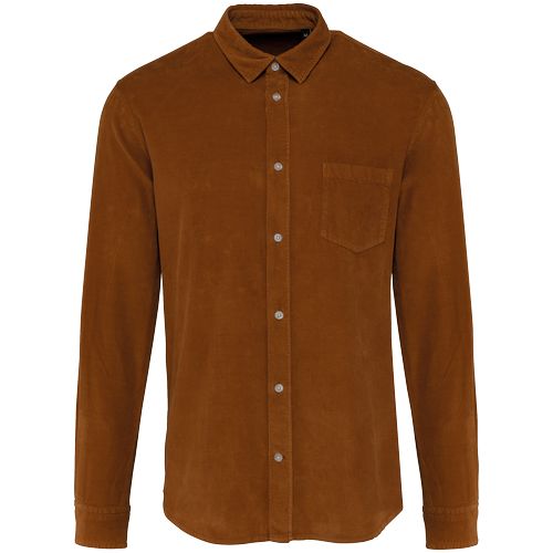 Chemise manches longues en velours homme thumbnail 11