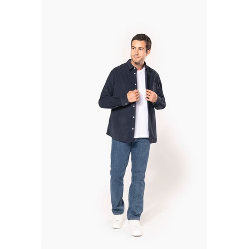 Chemise manches longues en velours homme - 4