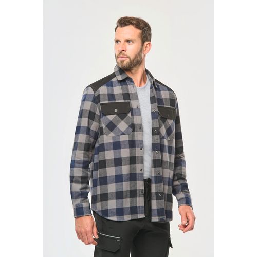 Chemise à carreaux avec poches homme - 1
