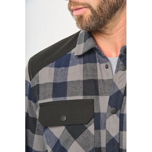 Chemise à carreaux avec poches homme thumbnail 8