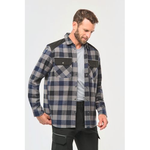 Chemise à carreaux avec poches homme - 3