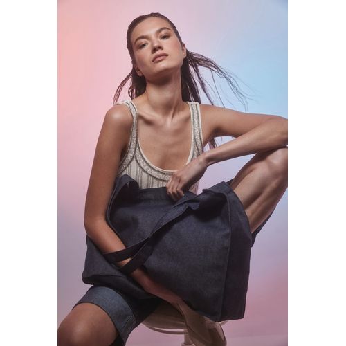 Grand sac shopping denim - 5