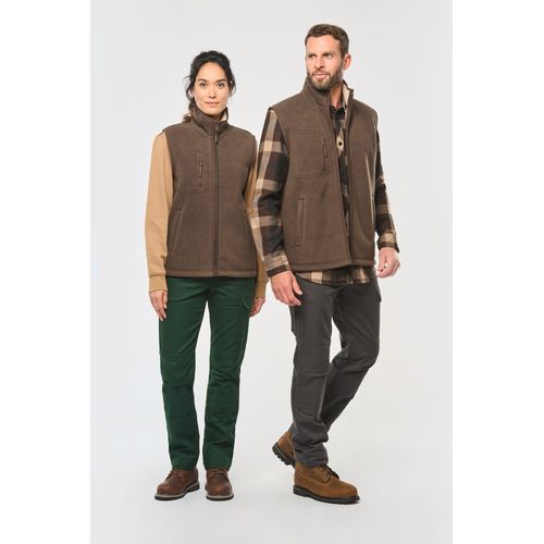 Bodywarmer polaire avec intérieur sherpa unisexe - 1
