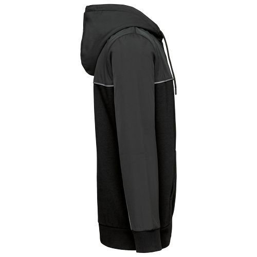 Veste molleton bicolore zippée à capuche écoresponsable unisexe - 11