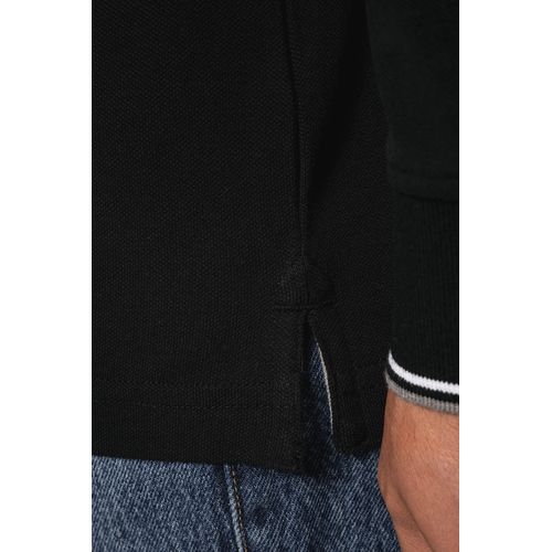 Polo maille piquée manches longues homme - 5