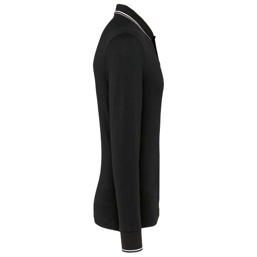 Polo maille piquée manches longues homme - 12