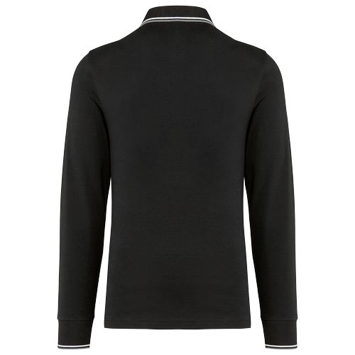 Polo maille piquée manches longues homme - 11