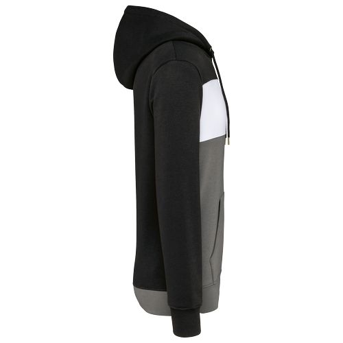 Sweat-shirt tricolore à capuche unisexe - 12