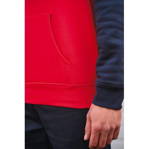 Sweat-shirt tricolore à capuche unisexe - 9