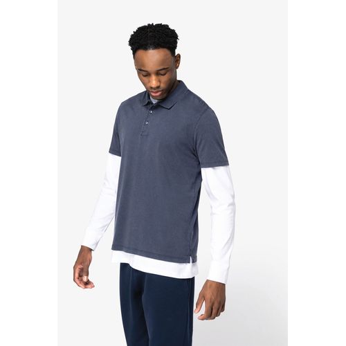 Polo écoresponsable délavé en jersey homme - 3