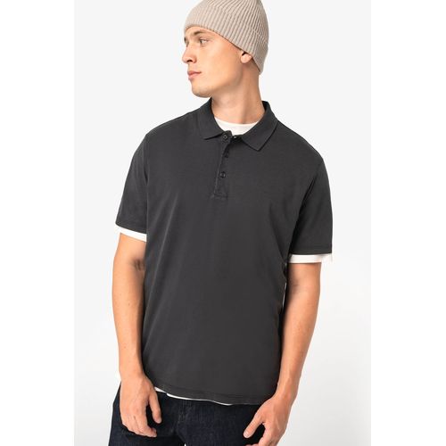 Polo ecorresponsable efecto lavado de punto jersey hombre