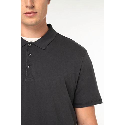 Polo ecorresponsable efecto lavado de punto jersey hombre