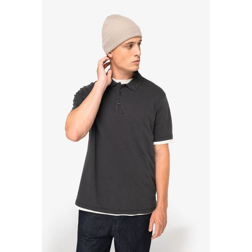 Polo ecorresponsable efecto lavado de punto jersey hombre
