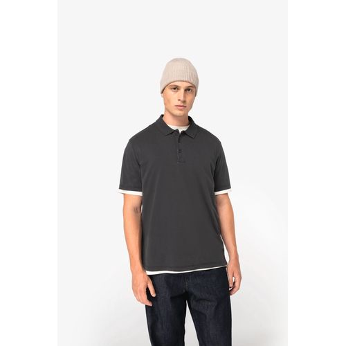Polo ecorresponsable efecto lavado de punto jersey hombre