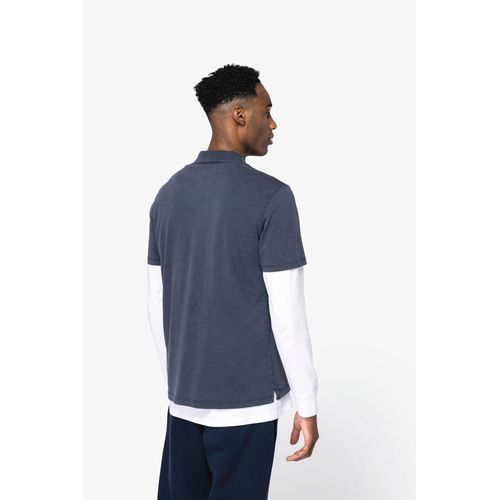 Polo écoresponsable délavé en jersey homme - 4