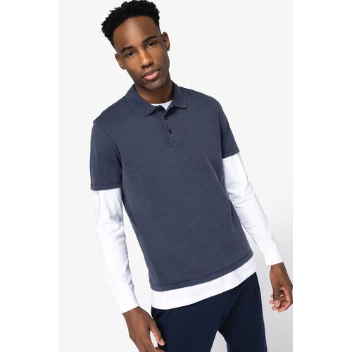 POLO ECORRESPONSABLE EFECTO LAVADO DE PUNTO JERSEY HOMBRE