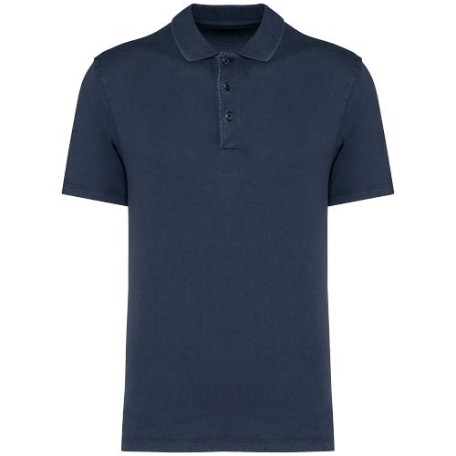 Polo ecorresponsable efecto lavado de punto jersey hombre