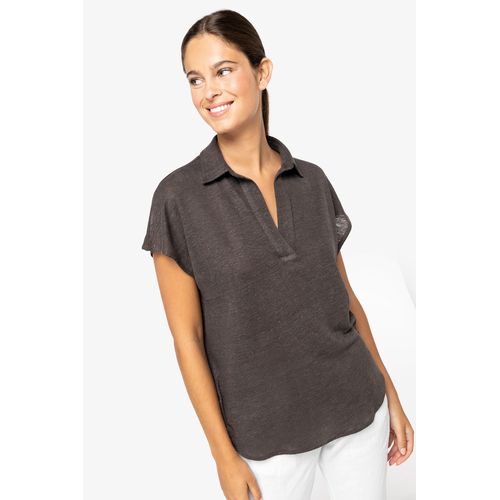 Polo en lin femme thumbnail 4