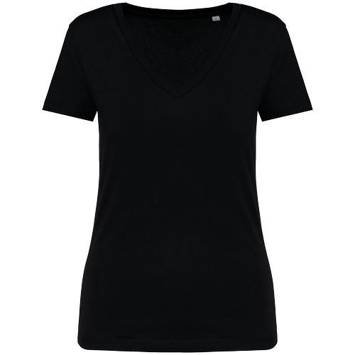 T-shirt écoresponsable col V femme - 8