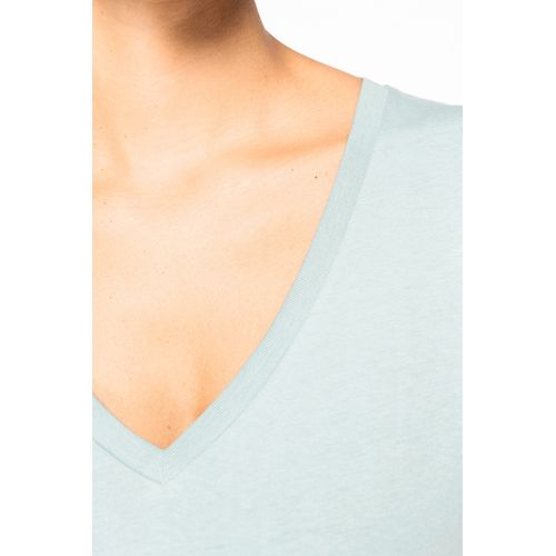 T-shirt écoresponsable col V femme - 5
