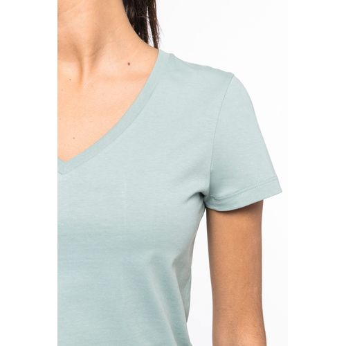 T-shirt écoresponsable col V femme - 4