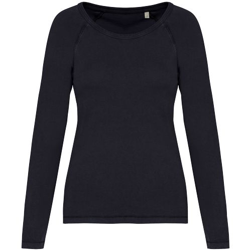T-shirt écoresponsable raglan manches longues femme - 8