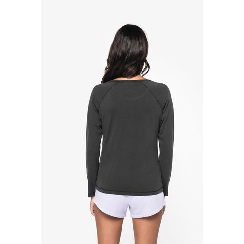 T-shirt écoresponsable raglan manches longues femme - 4