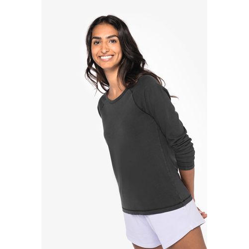 T-shirt écoresponsable raglan manches longues femme - 1
