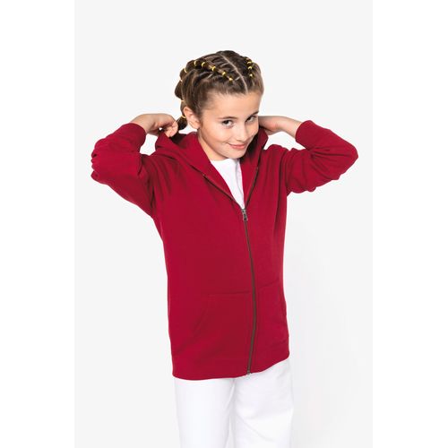 Sweat-shirt écoresponsable zippé à capuche enfant - 4
