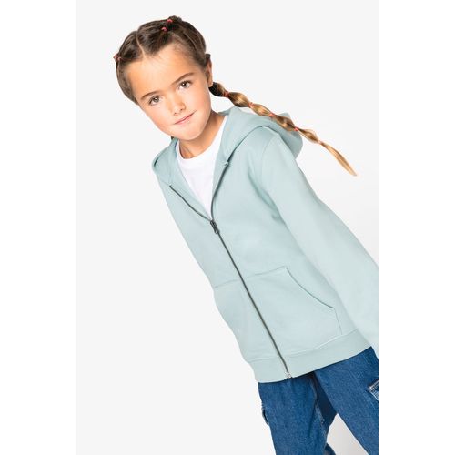 Sweat-shirt écoresponsable zippé à capuche enfant - 3