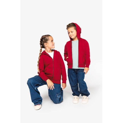 Sweat-shirt écoresponsable zippé à capuche enfant - 2