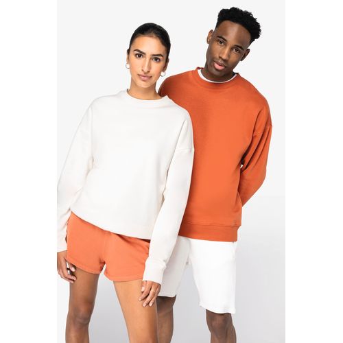 Sweat-shirt écoresponsable à col rond oversize unisexe - 3